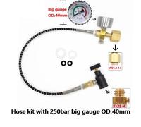 Stazione di ricarica CO2 for bombola di flusso di soda Quick Connect W21.8-14 / DIN477, serbatoio grande di anidride carbonica CGA320(W21.8 250bar-B)