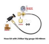 Stazione di ricarica CO2 for bombola di flusso di soda Quick Connect W21.8-14 / DIN477, serbatoio grande di anidride carbonica CGA320(CGA320 250bar-A)