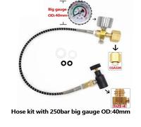 Stazione di ricarica CO2 for bombola di flusso di soda Quick Connect W21.8-14 / DIN477, serbatoio grande di anidride carbonica CGA320(CGA320 250bar-B)