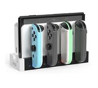 Stazione di ricarica compatibile con Nintendo Switch e Switch OLED modello Joycons, docking station per Joycon Charge fino a 6 pezzi, stazione di ricarica per Nintendo Switch/OLED modello
