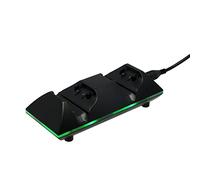 Stazione di ricarica Konix Mythics + 2 batterie per controller Xbox One - Fino a 20 ore di durata della batteria - Ricarica rapida - Connessione USB - Nero