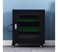 Stazione di ricarica mobile con ruote, 30 slot USB ricaricabile, armadietto per eventi, uffici e scuole