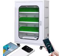 Stazione di ricarica mobile per scuola da 12/20/30/40/50/60 posti, armadietto per cellulare ricaricabile, armadietti per cellulare con ruote per scuole, per aule/biblioteche/uffici/chiudibili a chia