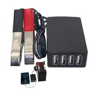 Stazione di ricarica per auto per più dispositivi, invertitore di corrente per auto | Convertitore riduttore di caricabatterie da auto da 12 V a 24 V - Caricabatteria da auto veloce, caricatore da