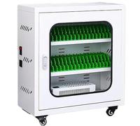 Stazione di ricarica per cellulare, armadietto portatile a 12 e 60 porte, con ruote e lucchetto a combinazione, per scuole, aeroporti, chiese, soluzione di ricarica sicura per più dispositivi