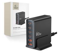 Stazione di ricarica per dispositivi 4x USB-C 2x USB-A 80W