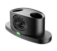 Stazione di ricarica per microfono wireless professionale, con porta di ricarica rapida USB-C, organizer compatto da scrivania, sistema di protezione multipla dock di archiviazione per apparecchiature
