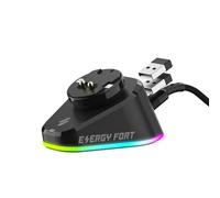 Stazione di ricarica per mouse RGB per Logitech & Razer, base in nano-gel | Per G PRO X Superlight 1/2, G502 X, G703, G903, Viper/Basilisk Ultimate, 2 USB 2.0