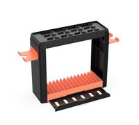 Stazione di ricarica per Nintendo Switch 2 Joy Con - Controller multi slot con luce LED Porta USB Organizer Stand Nero 11x9.4x24.5cm