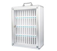 Stazione di ricarica per telefono portatile e nizer Mobile Phone Storage Cabinet Smart Phone Locker Scrivania compatta nizer per smartphone Soluzione di ricarica essenziale.