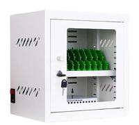 Stazione di ricarica sicura con serratura a 12 slot mobile armadietto su ruote | Potenza organizzata per scuole, uffici, chiese e aeroporti