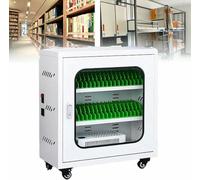 Stazione di ricarica USB a 30 slot per telefoni cellulari Armadietto di ricarica per telefono portatile Armadietto di ricarica rapida per più dispositivi Ideale per uso domestico e ufficio