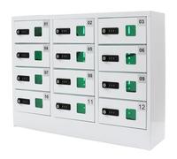 Stazione di ricarica USB e armadietto di archiviazione sicuro per telefoni cellulari, telefono in classe, dock di ricarica compatto per telefono, hub di ricarica multi-dispositivo per le scuole