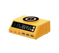 Stazione di ricarica wireless 110W, 3 porte USB-C e 3 porte USB-A, display a LED