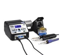 Stazione di rilavorazione e set di strumenti di saldatura ad aria calda per saldatori ad alta potenza con doppia pinzetta per saldatore 938D+ Facile da usare, con display LCD