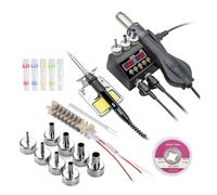 Stazione di saldatura 2 in 1 8898 da 750 W con display LCD e stazione for riparazione circuiti integrati BGA SMD PCB for cellulari(8898 SET3)