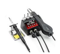 Stazione di saldatura 2 in 1 8898Pro da 750 W, display LCD, temperatura regolabile, controllo del flusso d'aria, strumento rilavorazione for BGA SMD IC(220/V)