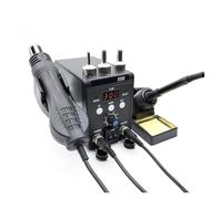 Stazione di saldatura 2 in 1 con display digitale, pistola ad aria calda for rilavorazione SMD, saldatore 220/V, ESD, strumenti for la riparazione e 8586