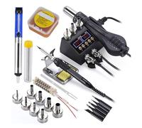 Stazione di saldatura 2 in 1 da 750 W con display digitale LCD, stazione rilavorazione for for telefoni cellulari, strumenti for riparazione circuiti integrati BGA SMD 8898(8898 KIT1,110/V)