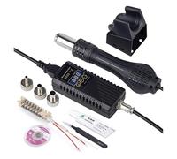 Stazione di saldatura 8858 Pistola ad aria calda digitale portatile for rilavorazione BGA Soffiatore termica Strumenti riparazione e dissaldatura(8858 SET 3,220/V)