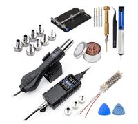 Stazione di saldatura 8858 Pistola ad aria calda digitale portatile for rilavorazione BGA Soffiatore termica Strumenti riparazione e dissaldatura(8858 SET 6,220/V)