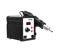 Stazione di saldatura ad aria calda, 858D, saldatrice ad aria calda, 100 ~ 500 °C, 700 W, indicatore di temperatura digitale con 3 ugelli per BGA, SOIC, CHIP, QFP, PLCC