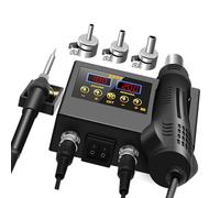 Stazione di saldatura Display digitale Stazione di saldatura ad aria calda e rilavorazione per cellulare Saldatura Dissaldatura Strumento di riparazione