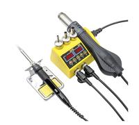 Stazione di saldatura for rilavorazione SMD 8898, saldatore ad aria calda 2 in 1, display digitale LCD, stazione for strumento riparazione PCB IC BGA(WM-8889 2IN1,220/V)