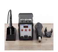 Stazione di Saldatura, JCD 2. In 1 stazione di saldatura SMD BGA. Rilavorare LCD. Digital 750 W Station Hot Air Saldatura Riparazione Saldatura Strumenti in ferro 8908(Noir)