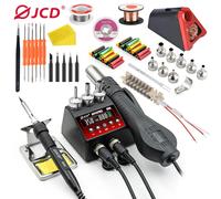 Stazione di saldatura JCD 750W 8898Pro Display digitale LCD HD Stazione di saldatura di rilavorazione 2 in 1 per telefono BGA SMD PCB IC Strumenti di riparazione