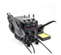 Stazione di saldatura JCD 8586D 2 in 1 con pistola ad aria calda, display digitali, modalità sospensione 10 minuti for rilavorazione SMD(8586 KIT3)
