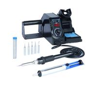 Stazione Di Saldatura Kit Saldatore Termostatico Con Modalità Sospensione, Display Digitale Veloce E Preciso(Black,SET02)