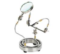 Stazione di Saldatura per Attrezzatura Meccanica per Mani d'aiuto con Braccio Universale, Facile da Trasportare e Riporre, per la Manutenzione Elettronica Ed Elettricista