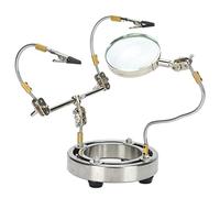 Stazione di Saldatura per Mani D'aiuto, Braccio Universale, Materiale in Acciaio Legato, per L'ispezione dei Gioielli, Manutenzione Elettronica