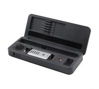 Stazione di saldatura portatile per HS-02 Mobile Workbench Storage Box, 100W Type-C PD/QC per saldatore intelligente Set con schermo da 0,96 pollici, per custodia in lega di alluminio CNC per punte