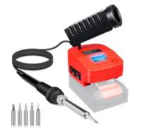 Stazione di saldatura senza fili per Einhell 18 V PXC Power X-Change batteria, saldatore elettrico portatile a riscaldamento rapido con USB e tipo C per fai da te, riparazione di elettrodomestici