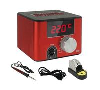Stazione di Saldatura, Stazione Di Saldatura T12 Portatile 950T Pro Stazioni Di Saldatura For Strumento Di Saldatura Regolabile Antistatica A Temperatura Costante Da 75W(Rot)