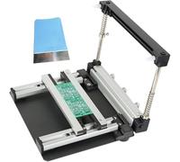 Stazione di Stampa Serigrafica Manuale di Piccole Dimensioni, Tavolo di Stampa con Pasta saldante in Rete di Acciaio SMT, con Raschietto, Spessore Regolabile, nessun assemblaggio richiesto