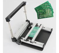 Stazione Di Stampa Serigrafica Manuale Di Piccole Dimensioni, Tavolo Di Stampa Per Pasta Saldante In Rete D'acciaio SMT, 10*10/15*15/20*20 Cm, Spessore Regolabile, Stampante Per Stencil PCB