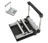 Stazione di stampa serigrafica manuale per piccole dimensioni, tavolo di stampa con pasta saldante in rete d'acciaio SMT, stampante per stencil PCB con spessore regolabile(10cm)