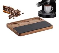 Stazione di tamper caffè | Base di tassatura in legno antiscivolo - Supporto per tamper da 51 a 58 mm, adatto per banconi di caffè, bar, cucine domestiche, per la pressatura e la momobilità