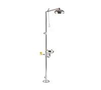 Stazione Doccia Combinata per Lavaocchi di Emergenza Stazione di Lavaggio Occhi e Viso Acciaio Stanless 304 con Cartello Lavaocchi per Laboratorio e Uso Industriale ( Size : 2300x650x320mm )