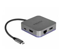 Stazione Dock DeLock 87742 USB-C HDMI LAN 4K 87W LED Compatta