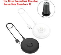Stazione dock per caricabatterie con supporto di ricarica da tavolo ABS per Bose Soundlink Revolve/Revolve + II Base per caricabatterie USB per altoparlante DC5V 1.5A