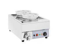 Stazione elettrica per zuppe - 2 x 7 L - 1.500 W - Opaca - Royal Catering RC_BM_05