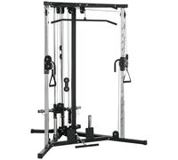Stazione Fitness per Allenamento Totale 170x139x200 cm Power Tower in Acciaio Nero