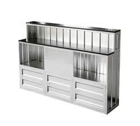 Stazione for condimenti for ristoranti con pentole calde in stile industriale, bancone for salse self-service commerciale, organizzatore di condimenti for attrezzature(150cm)