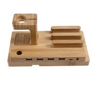 Stazione In Bamboo 3 In 1 Per Watch