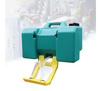 Stazione lavaocchi portatile, stazione lavaocchi di emergenza, 8 galloni/30 litri, design integrato a doppio ugello di grande capacità, flusso a gravità, kit lavaocchi a parete for emergenza