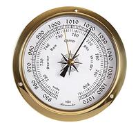 Stazione Meteo Analogica, Barometro, Decorazione da parete in ottone lucido
